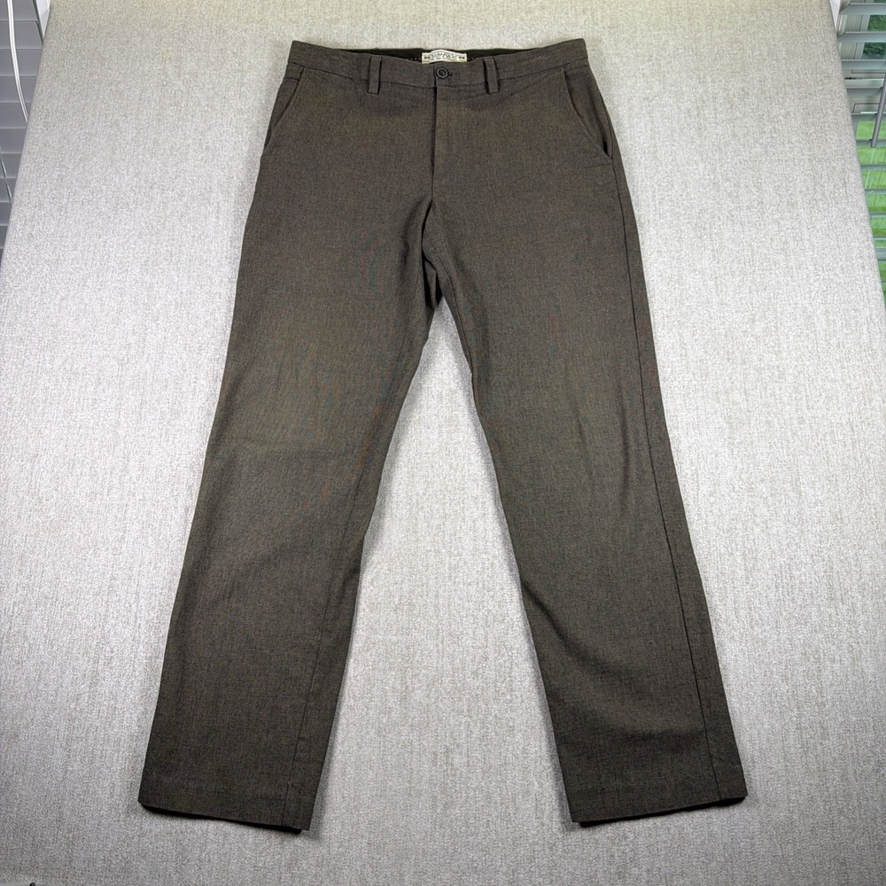 Jos A Bank Men's 1905 Pants 34x32 Brown Tailored Fit Blend